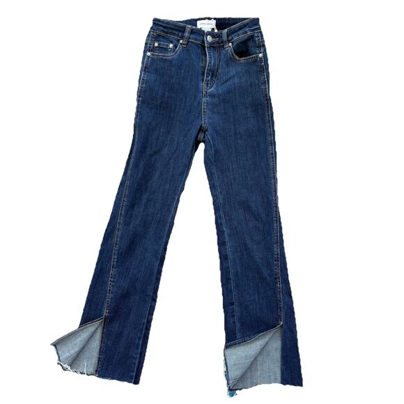 Urban Revivo Denim - Urban Revivo Dark Blue Bootleg Jeans Size 2 Denim Long Leg